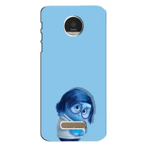 Чехол Головоломка для Motorola MOTO Z Play - (AlphaPrint) (Печаль)