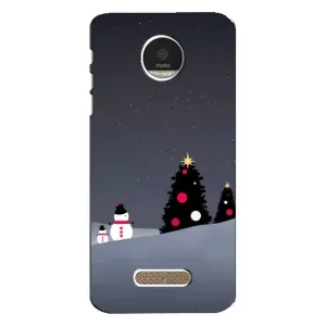 Чехлы на Новый Год Motorola MOTO Z Play (Снеговички)