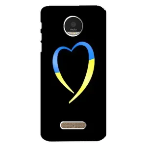Силиконовый Чехол на Motorola MOTO Z Play (Я-Украина) (Украинское сердце)