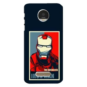 Чехол Супергерой Железный человек на Motorola MOTO Z (Art Iron man)