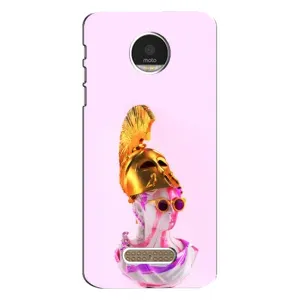 Чехол с Прикольным принтом на Motorola MOTO Z (АРТ Статуя)