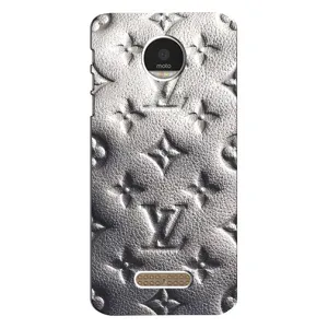 Текстурный Чехол Louis Vuitton для Мото З (Бежевый ЛВ)
