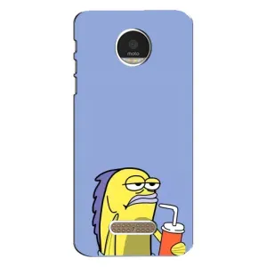Бампер с принтом Мемы для Motorola MOTO Z (Безразличие)