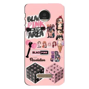 Чохли з картинкою для Motorola MOTO Z (BLACK PINK колаж)