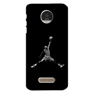 Силиконовый Чехол Nike Air Jordan на Мото З (Джордан)