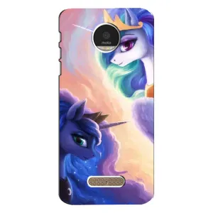 Чехол Unicorn на Motorola MOTO Z (Единорожки на тучках)