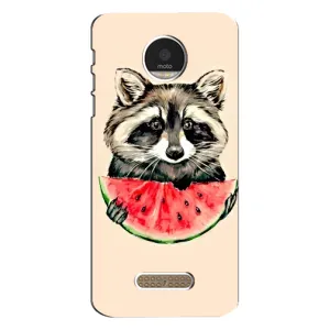 Силиконовый Чехол с Енотами на Motorola MOTO Z (Енот)