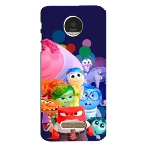 Чехол Головоломка для Motorola MOTO Z - (AlphaPrint) (Герои головоломки)