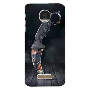Чехол КИБЕРСПОРТ для Motorola MOTO Z (Кинжал КС ГО)