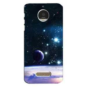 Чехол (ТПУ) с планетами на Motorola MOTO Z (Космический вид)