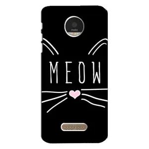 Бампер с изображением Котиков для Мото З (КОТИК MEOW)