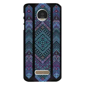 Силиконовый Чехол на Motorola MOTO Z (Крутой орнамент)
