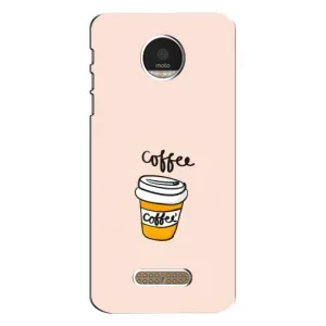 Чехол с изображением  вкусной еды для Motorola MOTO Z (Кружка кофе)
