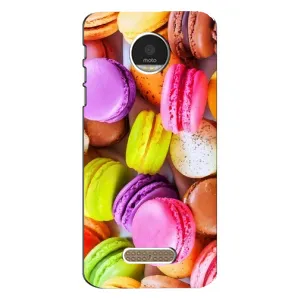 Чехол с изображением  вкусной еды для Motorola MOTO Z (Макаруны)