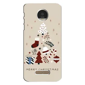 Чехол Санта Клаус для Motorola MOTO Z (Merry Christmas)