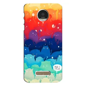 Силиконовый чехол с котиком для Motorola MOTO Z (Mew)