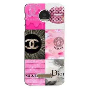 Чехол (Dior, Prada, YSL, Chanel) для Motorola MOTO Z (Модница)