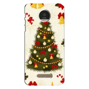 Чехол Новогодняя Елка на Motorola MOTO Z (Новогодний принт)