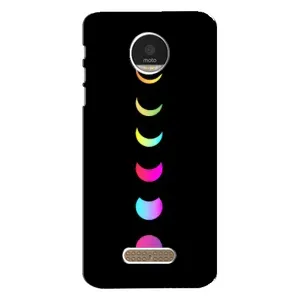 Чехол (ТПУ) с планетами на Motorola MOTO Z (Полнолуние)