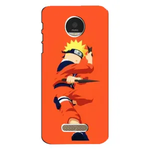 Чехлы с принтом Наруто на Motorola MOTO Z (Силуэт Наруто)