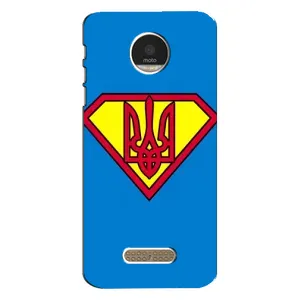 Чехол с картинкой (Патриотический ГЕРБ) на Motorola MOTO Z (Super - Герб)
