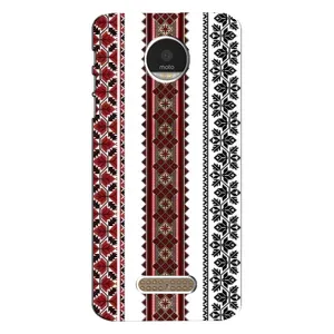 Силиконовый Чехол на Motorola MOTO Z с картинкой Вышиванки (Вышиваночки)
