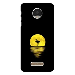 Летний Чехол на Motorola MOTO Z (Желтый Закат)