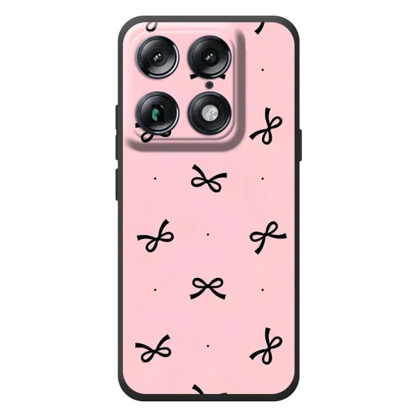 Чехол с рисунком «Черные бантики» для Motorola Signature