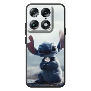 Чехол с рисунком Стич для Motorola Signature (Стич с цветочком)