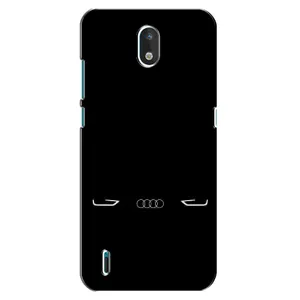 Силиконовый бампер с картинкой машины на Nokia 1.3 (Силует Audi)