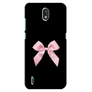 Чехол банты для Nokia 1.3 (Бант на черном)