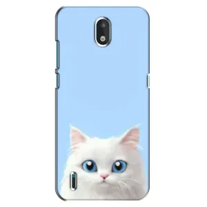 Чехол на тематику: Коты для Nokia 1.3 (Белый кот)