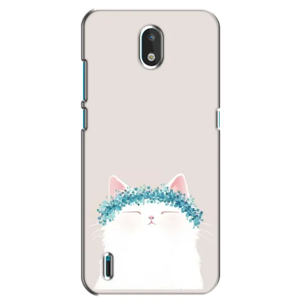 Чехол с рисунком «Белый котик» для Nokia 1.3