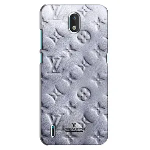 Текстурный Чехол Louis Vuitton для Нокиа 1.3 (Белый ЛВ)