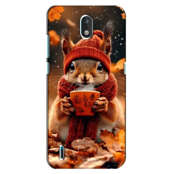 Чехол с рисунком «Белка с кофе» для Nokia 1.3 Чехол с рисунком «Белка с кофе» для Nokia 1.3