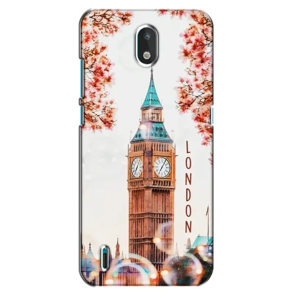Чехол с рисунком «Часы Лондон» для Nokia 1.3