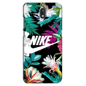 Силиконовый Чехол на Nokia 1.3 с картинкой Nike (Цветочный Nike)