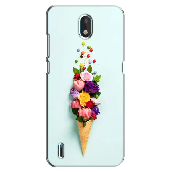 Чехол с рисунком «Цветок-мороженное» для Nokia 1.3
