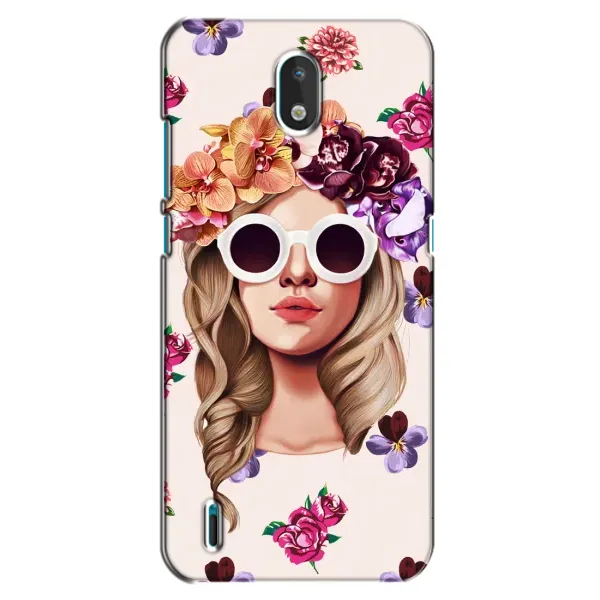 Чехол с рисунком «Девушка в очках» для Nokia 1.3