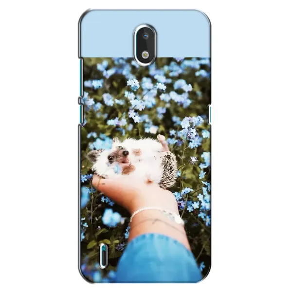 Чехол с рисунком «Ежик на руках» для Nokia 1.3 Чехол с рисунком «Ежик на руках» для Nokia 1.3
