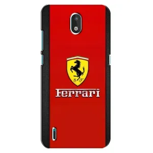 Силиконовый бампер с картинкой машины на Nokia 1.3 (Ferrari Logo)