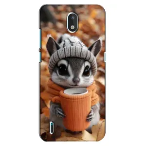 Печатный чехол «Зверята с кофе» для Nokia 1.3