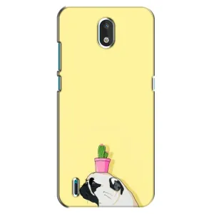 Бампер для Nokia 1.3 с картинкой "Песики" (Кактус на голове)