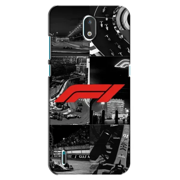 Чехол с рисунком «Коллаж Формула 1» для Nokia 1.3 Чехол с рисунком «Коллаж Формула 1» для Nokia 1.3