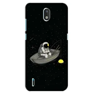 Силиконовый Чехол с принтом "Космонавты" на Nokia 1.3 (Космонавт на рыбалке)