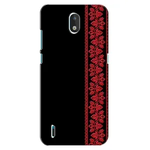 Силиконовый Чехол на Nokia 1.3 (Красная Вышиванка)