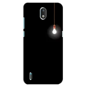 Чохол з картинками на чорному фоні для Nokia 1.3 (Лампочка)