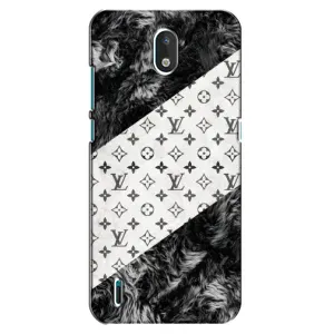 Чехол Стиль Louis Vuitton на Nokia 1.3 (LV на белом)