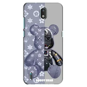 Силиконовый чехол для Nokia 1.3 (Медведь Louis Vuitton)