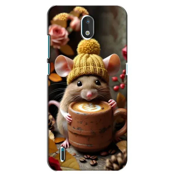 Чехол с рисунком «Мышка с кофе» для Nokia 1.3 Чехол с рисунком «Мышка с кофе» для Nokia 1.3